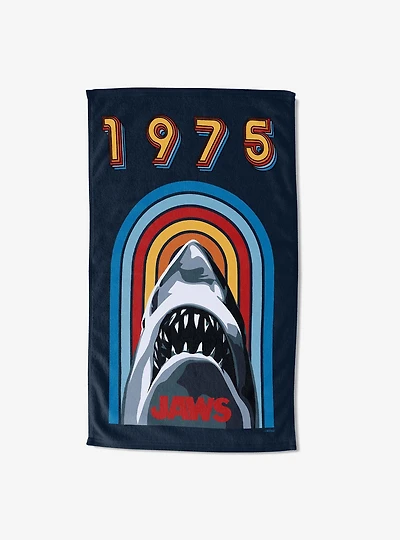 Jaws Rising Shark Sand Free Beach Towel