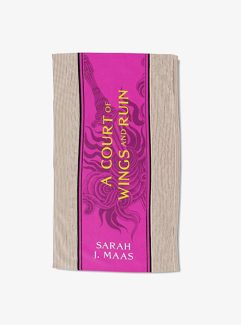 A Court of Wings and Ruin Paged and Spines Sand Free Beach Towel