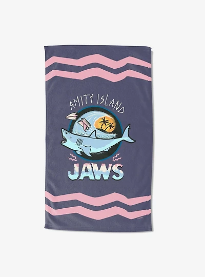 Jaws Amity Island Purple Sand Free Beach Towel