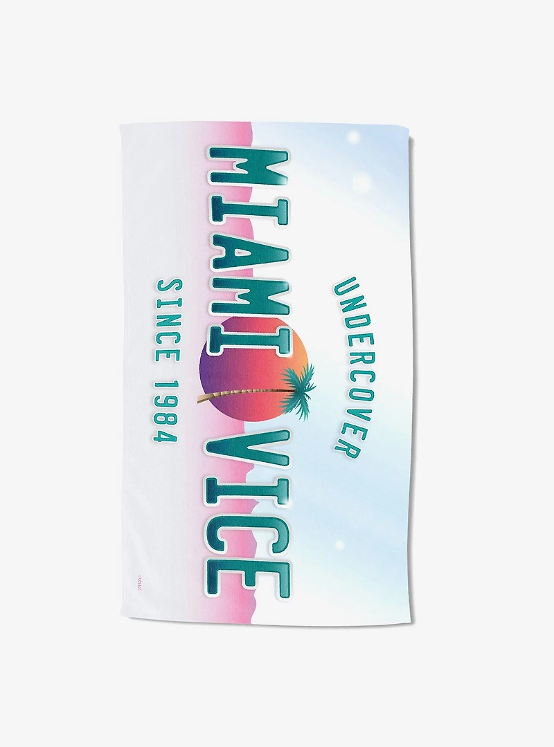 Miami Vice Daddy of Cool Plates ?Sand Free Beach Towel