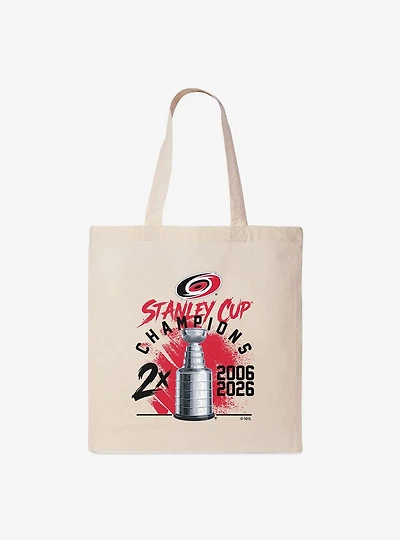 NHL Carolina Hurricanes Stanley Cup Multi-Champ Trophy Case Tote Bag