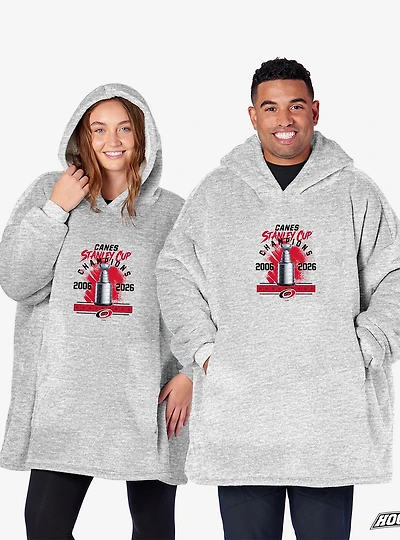 NHL Carolina Hurricanes Stanley Cup Multi-Champ Trophy Case Hoodie