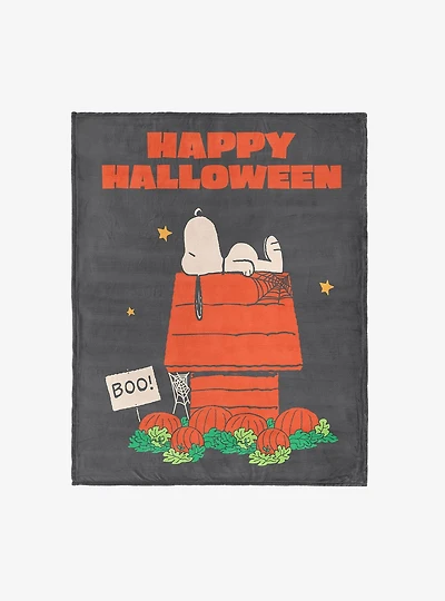 Peanuts Spooky Snooze Silk Touch Throw Blanket