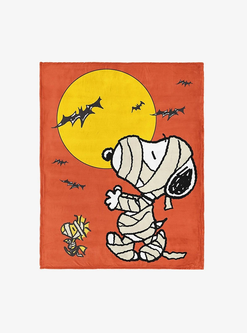 Peanuts Mummy Walk Silk Touch Throw Blanket