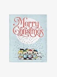 Peanuts Singing Snow Silk Touch Throw Blanket