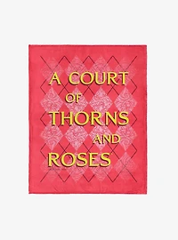 A Court of Thorns and Roses Diamond Florals Silk Touch Throw Blanket