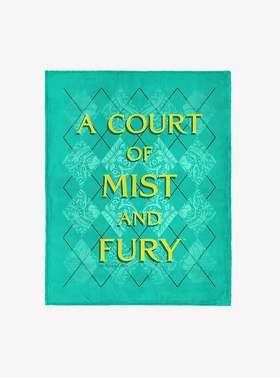 A Court of Mist and Fury Diamond Florals Silk Touch Throw Blanket