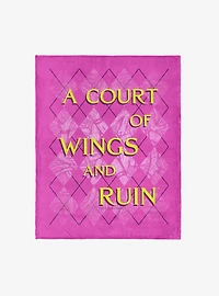 A Court of Wings and Ruin Diamond Florals Silk Touch Throw Blanket