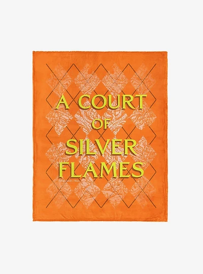 A Court of Silver Flames Diamond Florals Silk Touch Throw Blanket