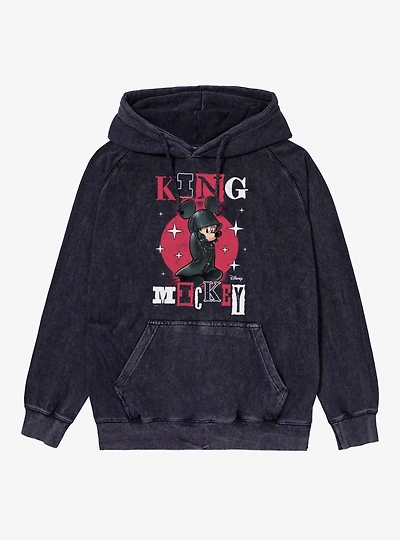 Disney Kingdom Hearts King Mickey Stars Mineral Wash Hoodie