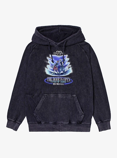 Disney Kingdom Hearts Door Is Open Sora Riku Mineral Wash Hoodie