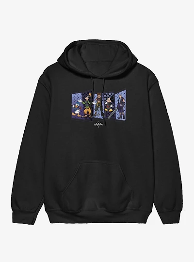 Disney Kingdom Hearts Hero Panels Sora Donald Goofy Mickey Riku Hoodie