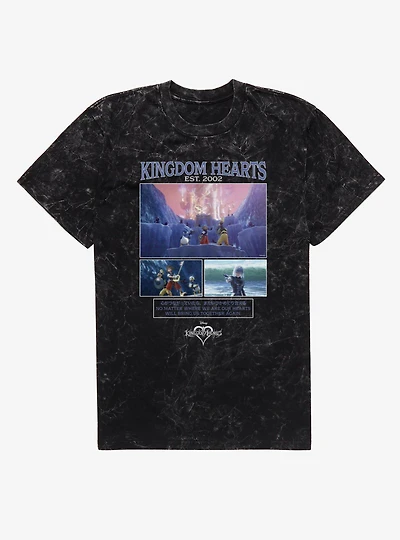 Disney Kingdom Hearts Est. 2002 Our Bring Us Together Mineral Wash T-Shirt