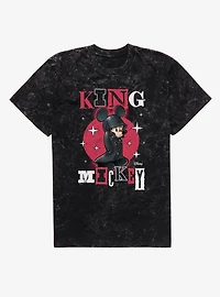 Disney Kingdom Hearts King Mickey Stars Mineral Wash T-Shirt