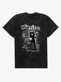 Disney Kingdom Hearts Heartless World Of Light And Darkness Mineral Wash T-Shirt