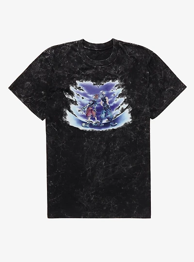 Disney Kingdom Hearts Sora & Riku Mineral Wash T-Shirt