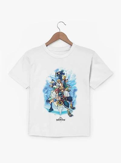 Disney Kingdom Hearts Cloud Group Shot Youth T-Shirt