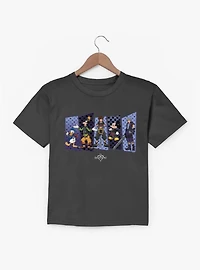 Disney Kingdom Hearts Hero Panels Sora Donald Goofy Mickey Riku Youth T-Shirt