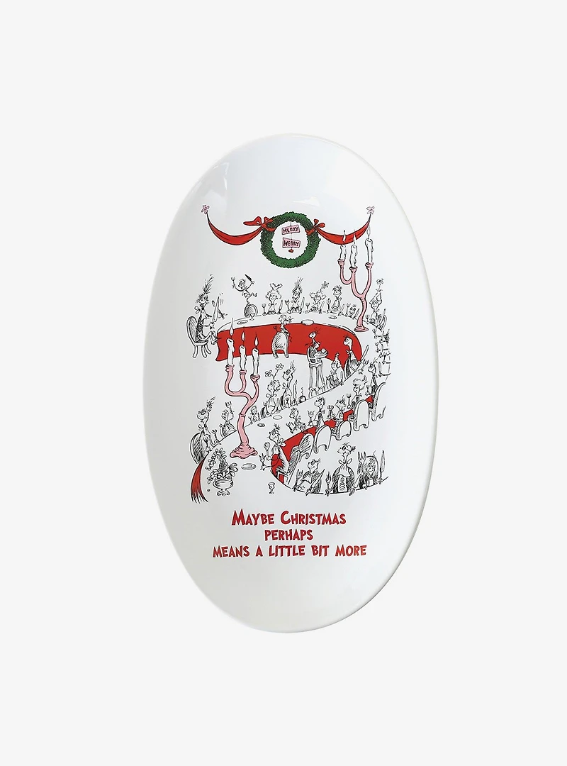 Dr. Seuss How The Grinch Stole Christmas Christmas Means More Platter