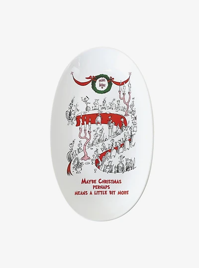 Dr. Seuss How The Grinch Stole Christmas Christmas Means More Platter