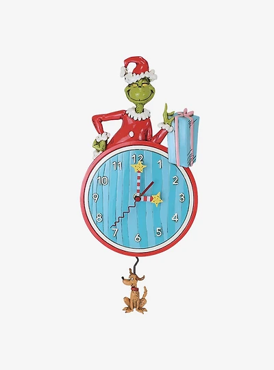 Allen Designs Dr. Seuss How The Grinch Stole Christmas Wall Clock
