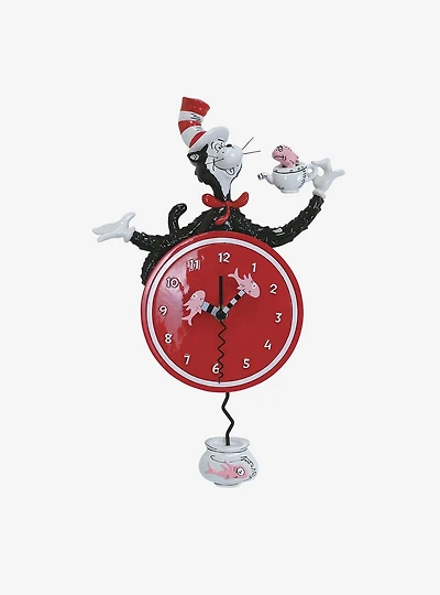Allen Designs Dr. Seuss The Cat in the Hat Wall Clock