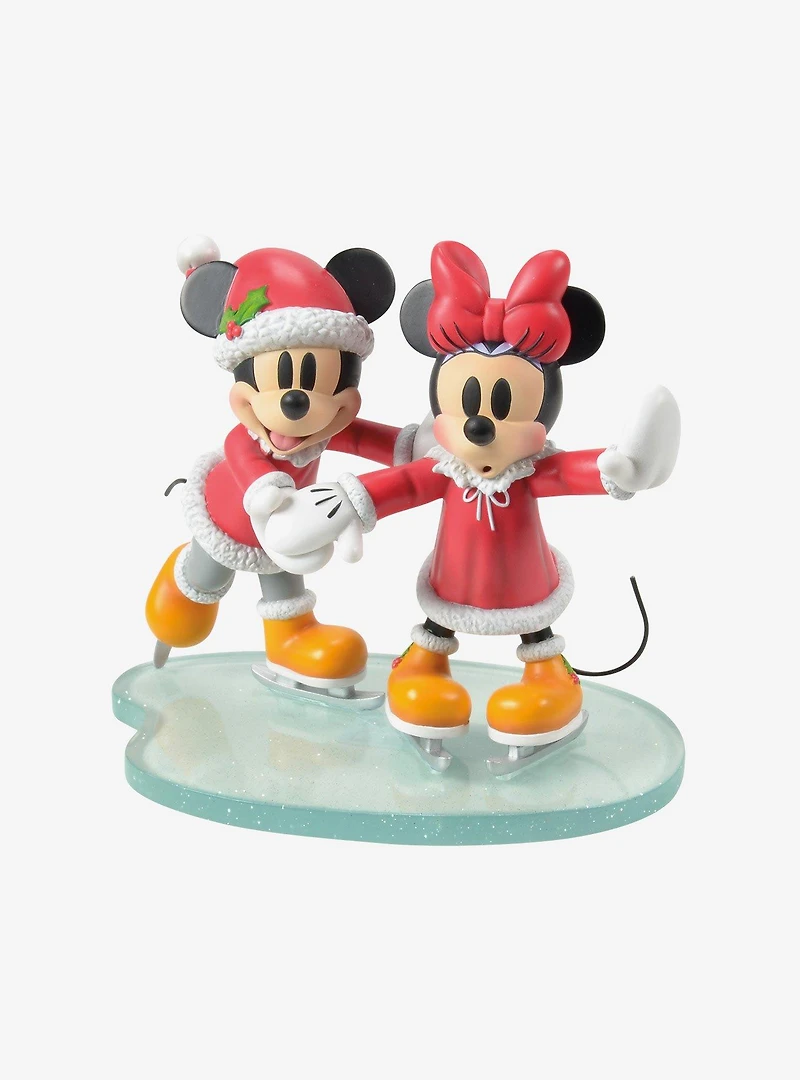 Disney Showcase Collection Mickey & Minnie Ice Skating Figurine