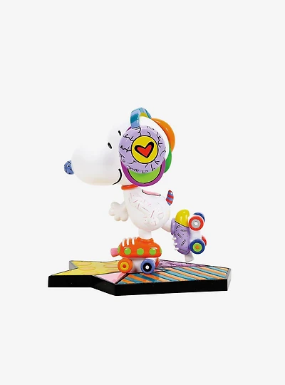 Britto Peanuts Snoopy Roller Skate Figurine