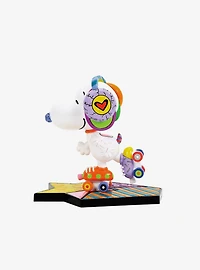 Britto Peanuts Snoopy Roller Skate Figurine