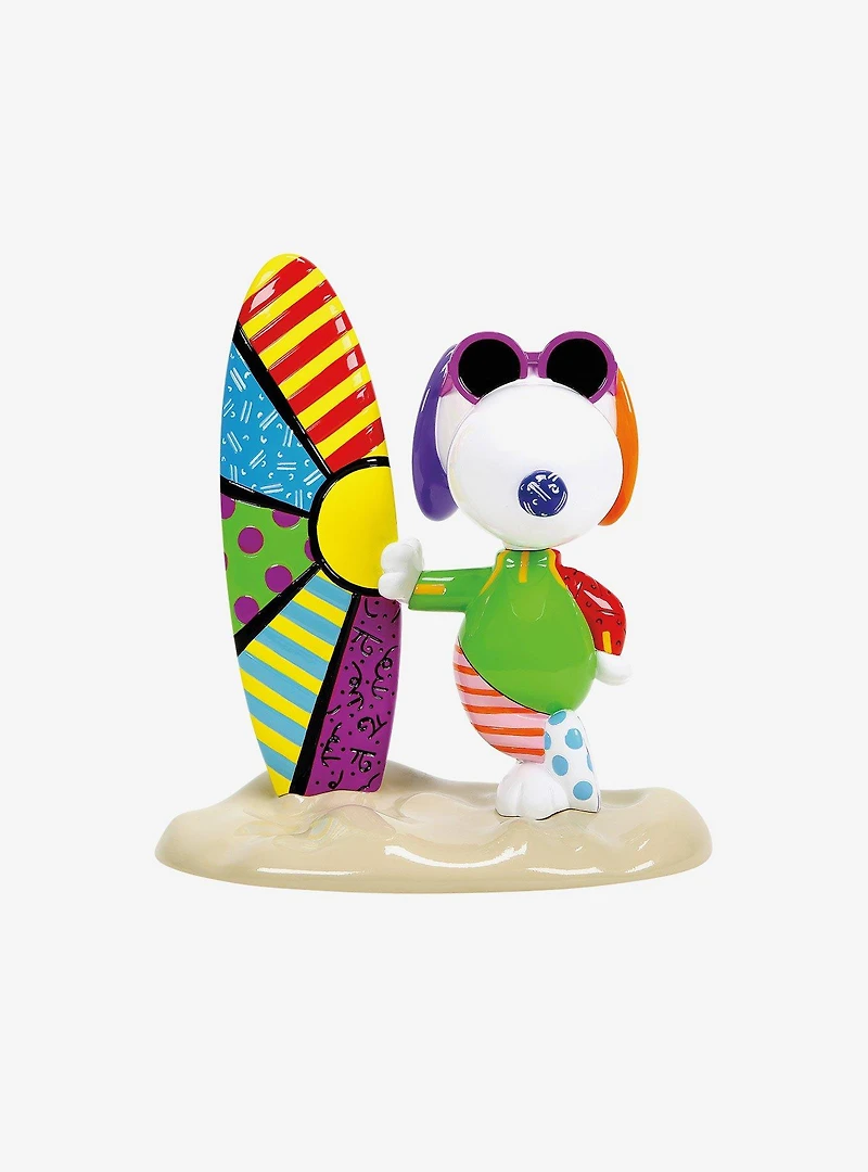 Britto Peanuts Joe Cool Surf Figurine