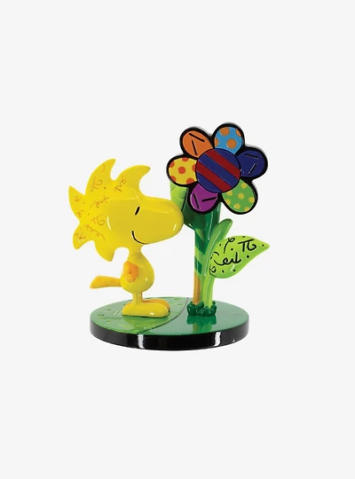 Britto Peanuts Woodstock Flower Mini Figurine
