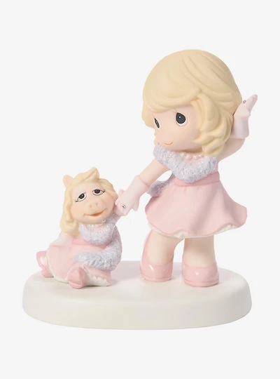 Precious Moments Disney Girl With Miss Piggy Muppets Figurine