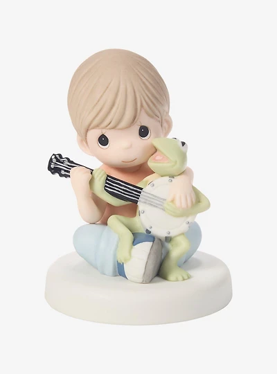 Precious Moments Disney Boy With Kermit Figurine