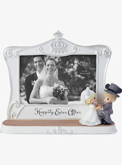 Precious Moments Disney Bride & Groom with Mickey Photo Frame