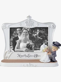 Precious Moments Disney Bride & Groom with Mickey Photo Frame