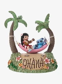 Precious Moments Disney Princess Lilo & Stitch Hammock Musical Figurine