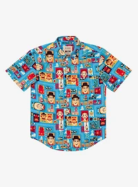 RSVLTS x Disney and Pixar Toy Story "Woodcut Woody & Friends" KUNUFLEX Short Sleeve Shirt