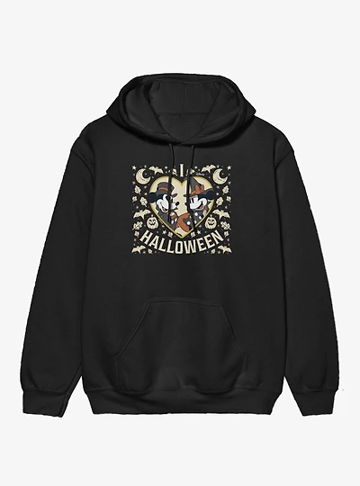 Disney Mickey Mouse I Heart Halloween And Minnie Hoodie