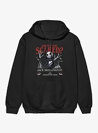 Disney Nightmare Before Christmas Are You Scared Jack Skellington Hoodie