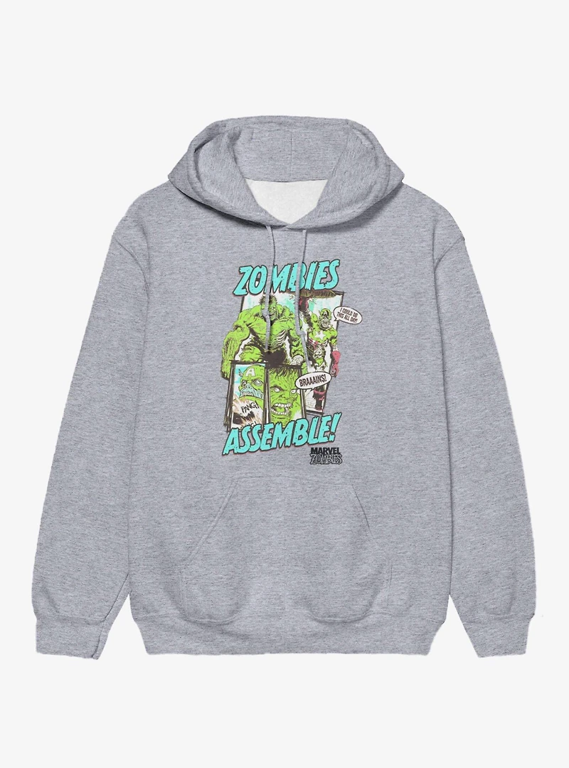 Marvel Zombies Assemble Hulk Captain America Hoodie