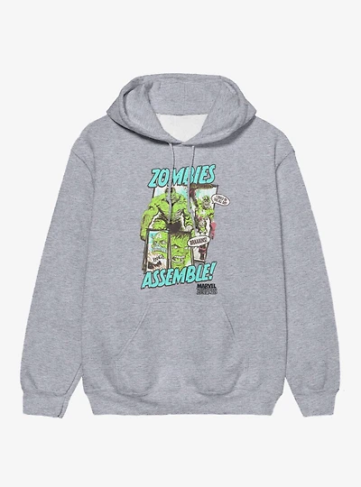 Marvel Zombies Assemble Hulk Captain America Hoodie