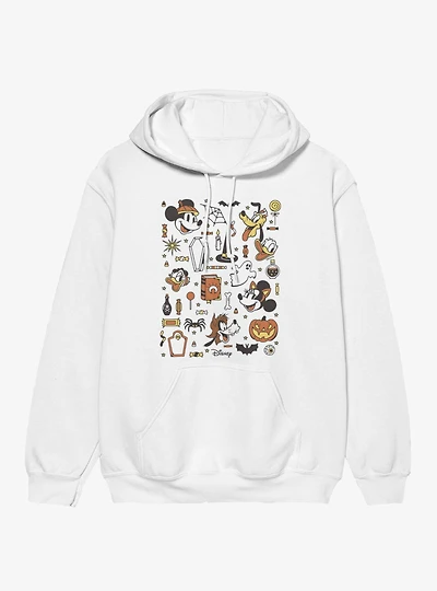 Disney Mickey Mouse Halloween Collage Candy Costumes Hoodie