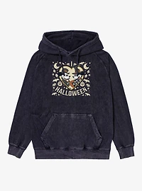 Disney Mickey Mouse I Heart Halloween And Minnie Mineral Wash Hoodie