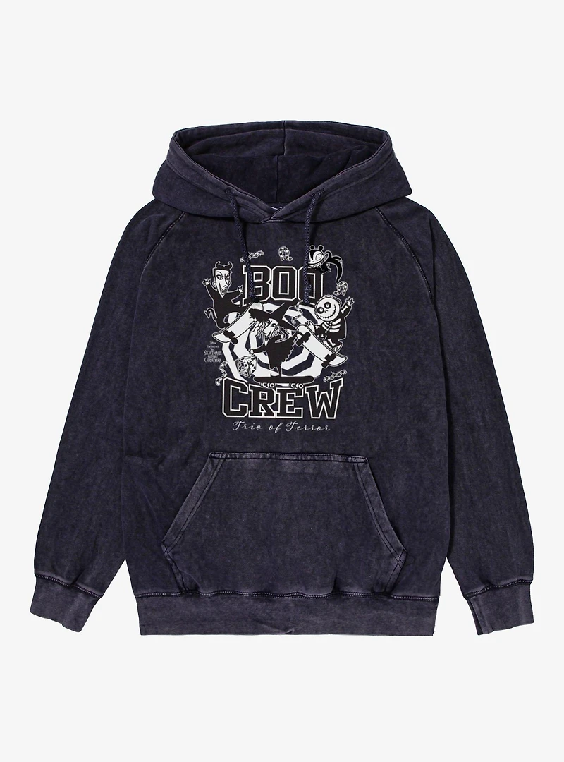 Disney Nightmare Before Christmas Boo Crew Trio Of Terror Mineral Wash Hoodie