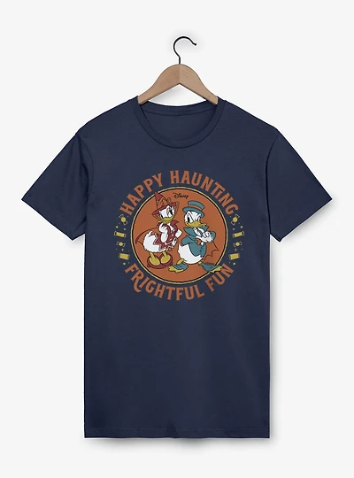 Disney Mickey Mouse Happy Haunting Frightful Fun Donald Daisy Costumes T-Shirt