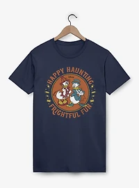 Disney Mickey Mouse Happy Haunting Frightful Fun Donald Daisy Costumes T-Shirt