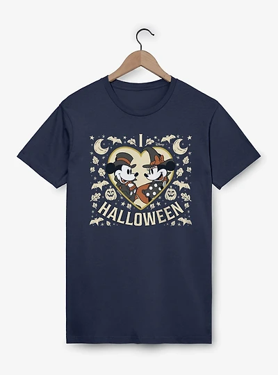 Disney Mickey Mouse I Heart Halloween And Minnie T-Shirt