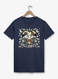 Disney Mickey Mouse I Heart Halloween And Minnie T-Shirt