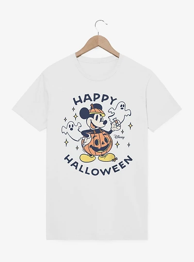 Disney Mickey Mouse Happy Halloween Pumpkin T-Shirt