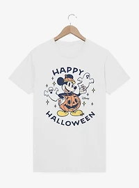 Disney Mickey Mouse Happy Halloween Pumpkin T-Shirt